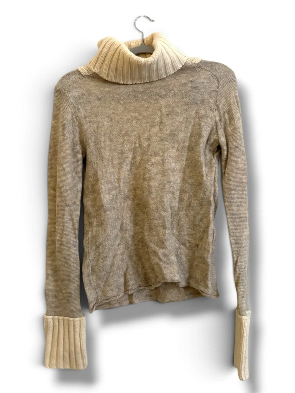 TORY BURCH | Alpaca Wool Cable Knit Turtleneck Sweater